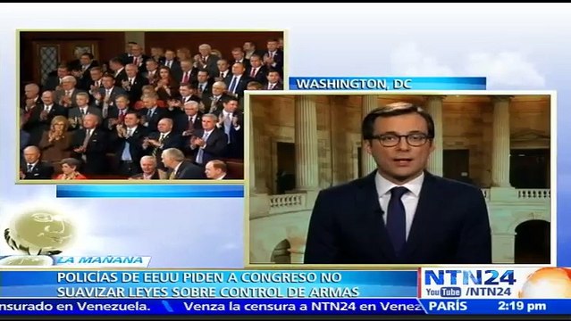 Policías en Estados Unidos piden al Congreso no suavizar leyes sobre el control de armas