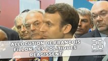 Allocution de François Fillon: Les politiques réagissent