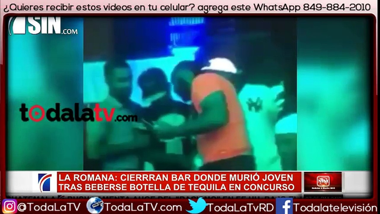 MP clausura bar donde joven murió en concurso de tragos-Noticias SIN-Video