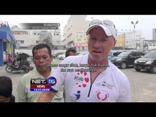 Scott Thompson, Warga Skotlandia Pengayuh Becak Akhirnya Tiba di Riau - NET16