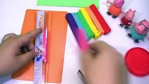 Play Doh y de Peppa Pig Juguetes!! Crear Helado de Canela Plastilina arco iris videos divertidos para k