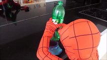 Spiderman V.S. Joker! Joker tries to steal Spidermans remote control Car Superheroes Fun Reallife