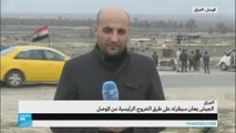 القوات العراقية - السيطرة على طريق تلعفر الموصل