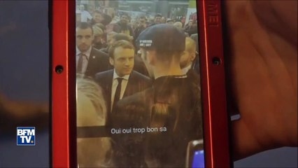 Macron se prend un œuf au Salon de l’agriculture