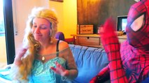 Frozen Elsa Spiderman Nerf War GUN Vs GUN Black Spiderman Scary Venom Bad Joker Real Life