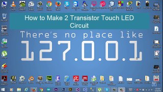 DIY LED Touch Light using 2 Transistor    DIY Touch Sensor Simple Science Project