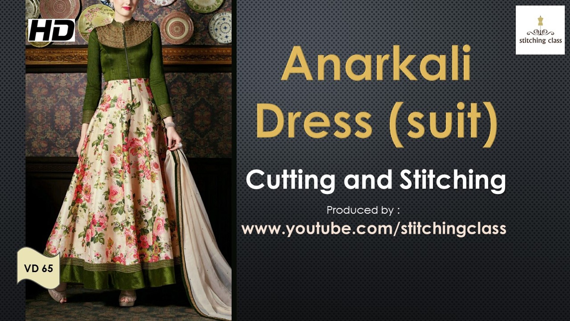 anarkali dress stitching