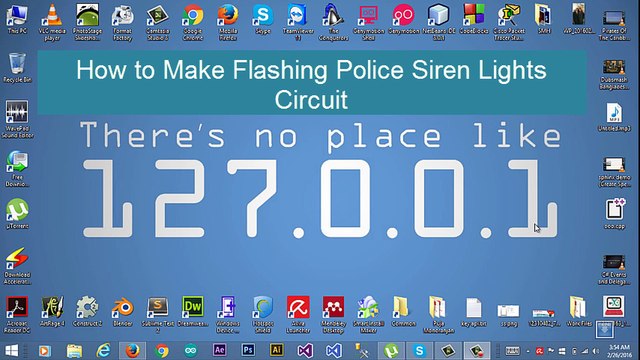 How to Make your own LED police lights flashing police lights using NPN Transistor