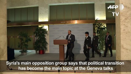 Political transition tops talks agenda: main Syria opposition