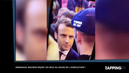 Emmanuel Macron se prend un œuf en pleine tête au Salon de l’agriculture (Vidéo)