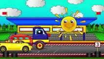 Cars cartorn numbers with  Helpy the truck. Cars racing cartoon. Educatio