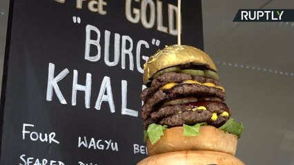 さすがドバイ！フードフェスに登場した黄金バーガー