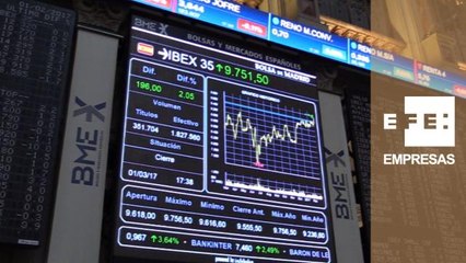 La Bolsa española sube un 2,05% y supera los 9.700 puntos
