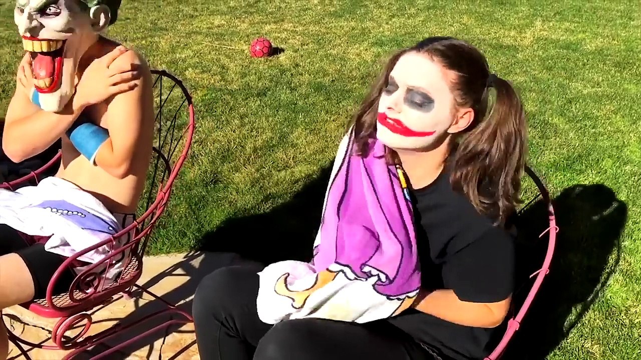 Joker Girl STEPPED ON!!! Bad Baby Doctor Victoria & Sick Annabelle Toy Freaks Hidden Egg