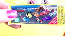 * new * Unboxing 3 surprise eggs, Barbie Kinder, Disney Pixar Cars 2, Mickey Mouse clubhouse
