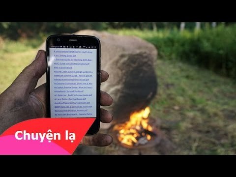 Chuyện khó tin - Phát hiện hòn đá lạ phát Wifi khi đốt lửa