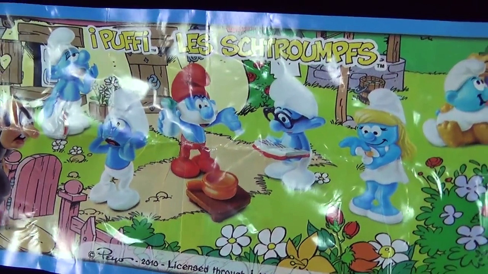 smurf kinder eggs