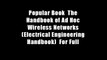 Popular Book  The Handbook of Ad Hoc Wireless Networks (Electrical Engineering Handbook)  For Full