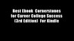 Best Ebook  Cornerstones for Career College Success (3rd Edition)  For Kindle