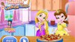 Cooking Games, Baby Rapunzel And Belle Cooking Pizza, Baby Disney Princess Cooking Pizza