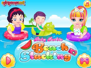 Baby Barbie Beach Slacking | Barbie Games | Dora The Explorer | Free Kids Games