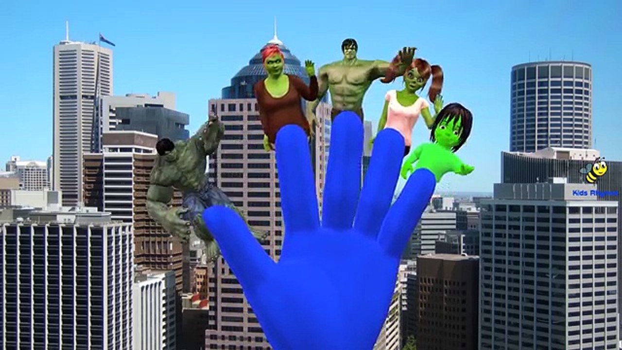 Hulk Vs Red Hulk Cartoons Finger Family Rhymes | Superman Spiderman Ironman Batman Finger