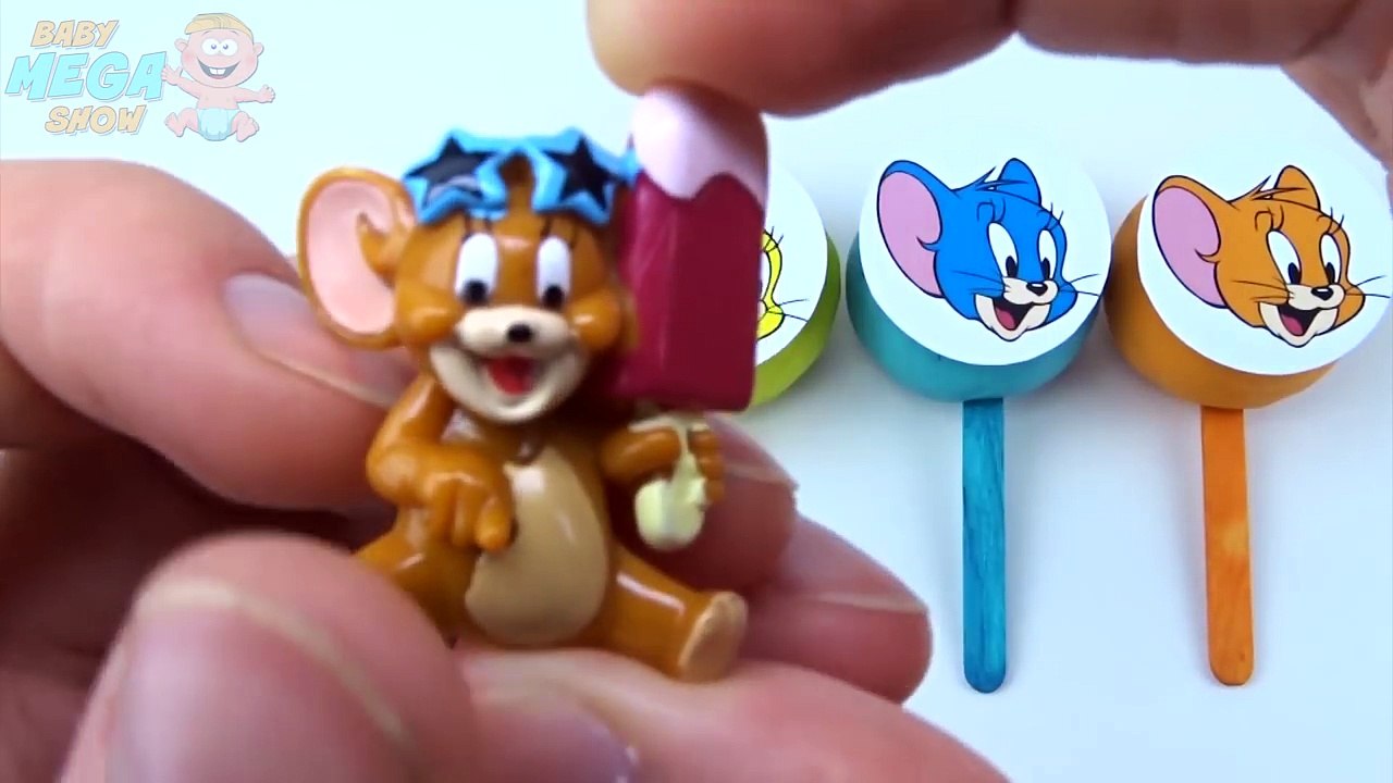 Lollipop Play Doh Clay Tom and Jerry Collection Toys Learn Colors for Kids