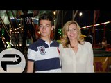 Valérie Trierweiler et son fils Léonard inaugurent la fête des tuileries