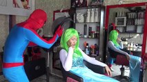 Frozen Elsa vs Spiderman At School Joker Pranks & Catwomen Superheroes classes in real lif