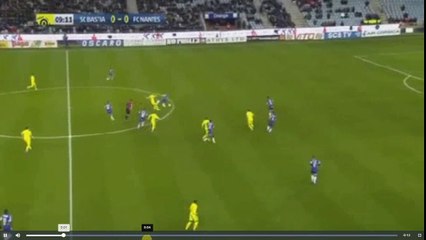 Djiku Red Card -  Bastia vs Nantes 0-0 01.03.2017 (HD)