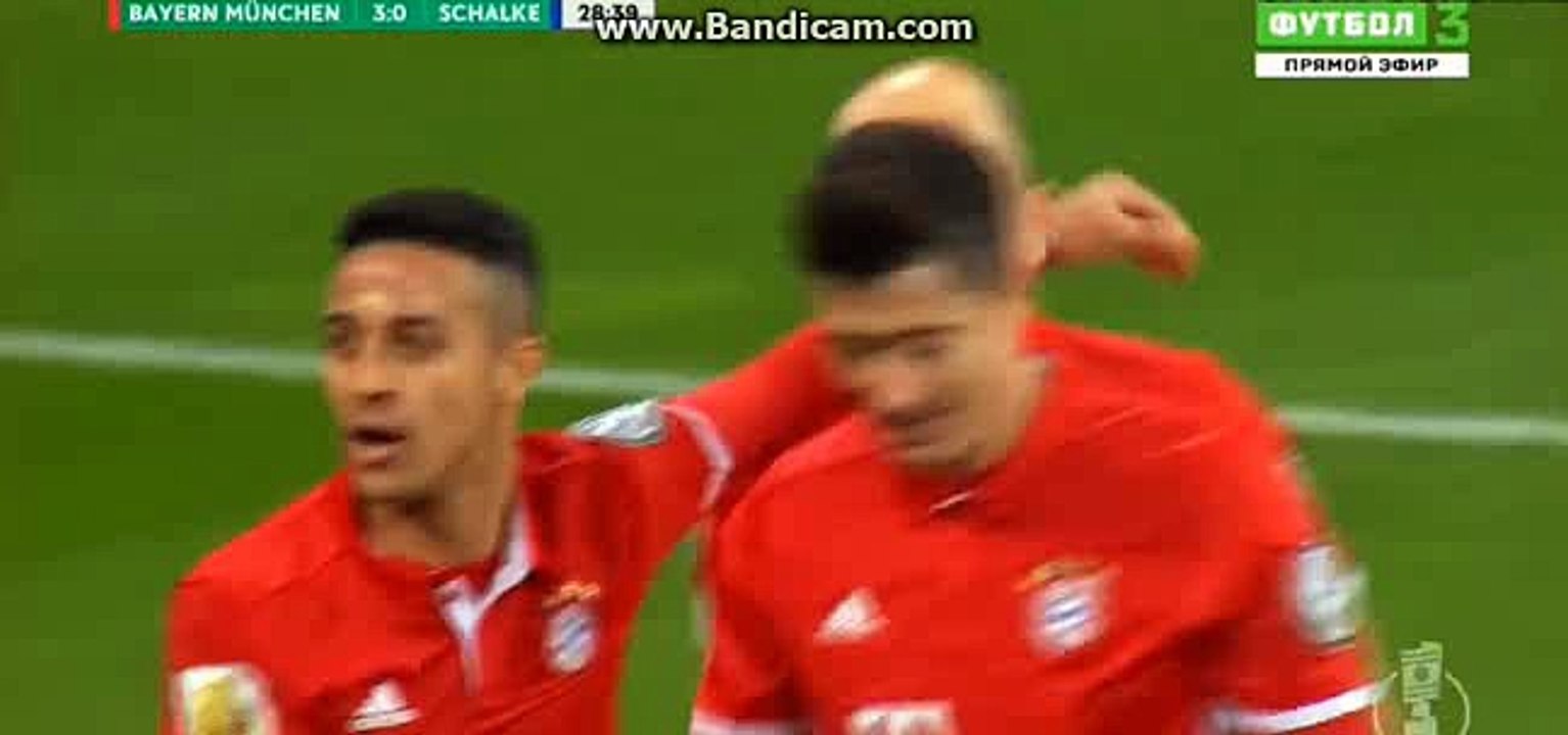 3-0 Robert Lewandowski Amazing Goal HD - Bayern vs Schalke - DFB Pokal - 02/03/2017