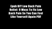 Epub DIY Low Back Pain Relief: 9 Ways To Fix Low Back Pain So You Can Feel Like Yourself Again PDF