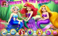 Mermaid Birthday Party - Disney Princess Ariel, Elsa and Rapunzel Game