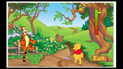 Винни Пух и Тигра прыгают милый мультфильм видео игра для детей