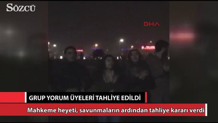 Grup Yorum tahliye oldu