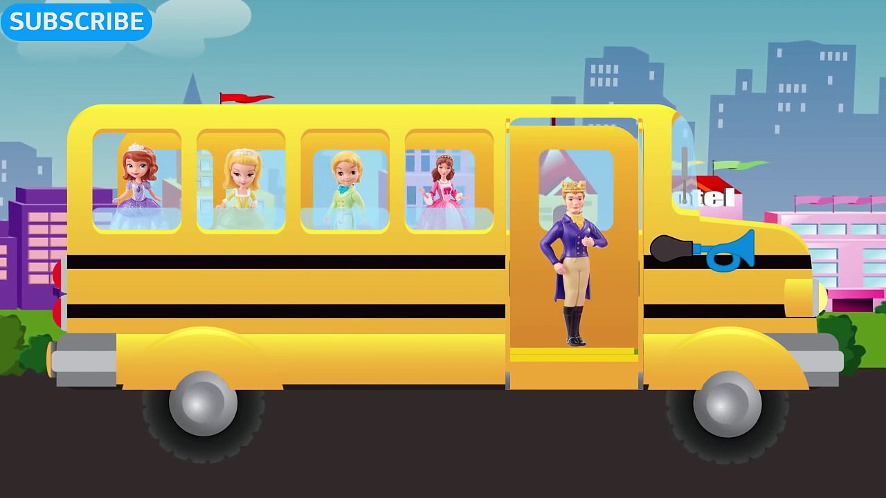 Sofia The First Wheels On The Bus | Nursery Rhymes & Children Songs | Sofia The First Cart