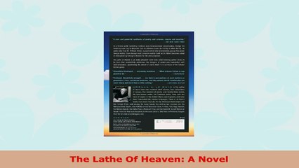 READ ONLINE  The Lathe Of Heaven A Novel