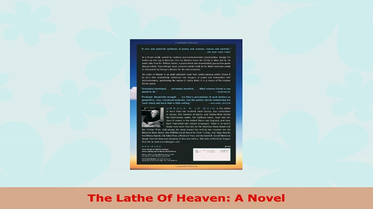 READ ONLINE  The Lathe Of Heaven A Novel