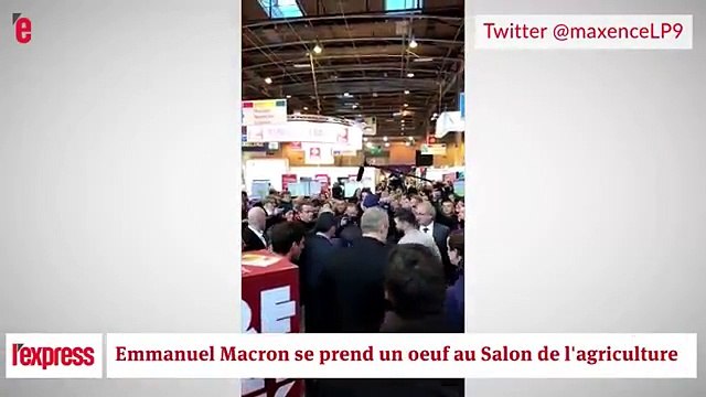 Fransa Cumhurbaşkanı adayı Macron'a yumurtalı saldırı