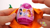 Halloween Surprise Play Doh Pumpkin Eggs Frozen Marvel Avengers Disney Princess Mickey Mouse