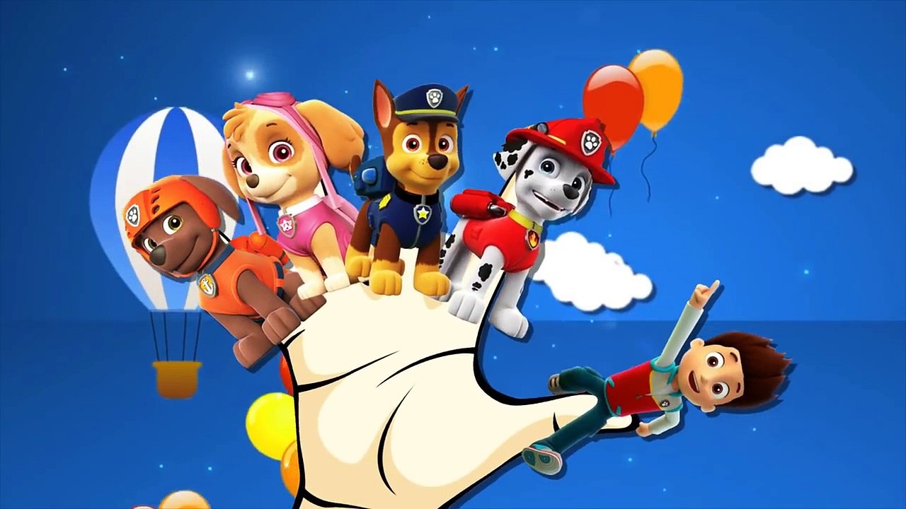 Paw Patrol Cartoons Finger Family Nursery Rhymes | Paw Patrol Finger Family Rhymes For Children