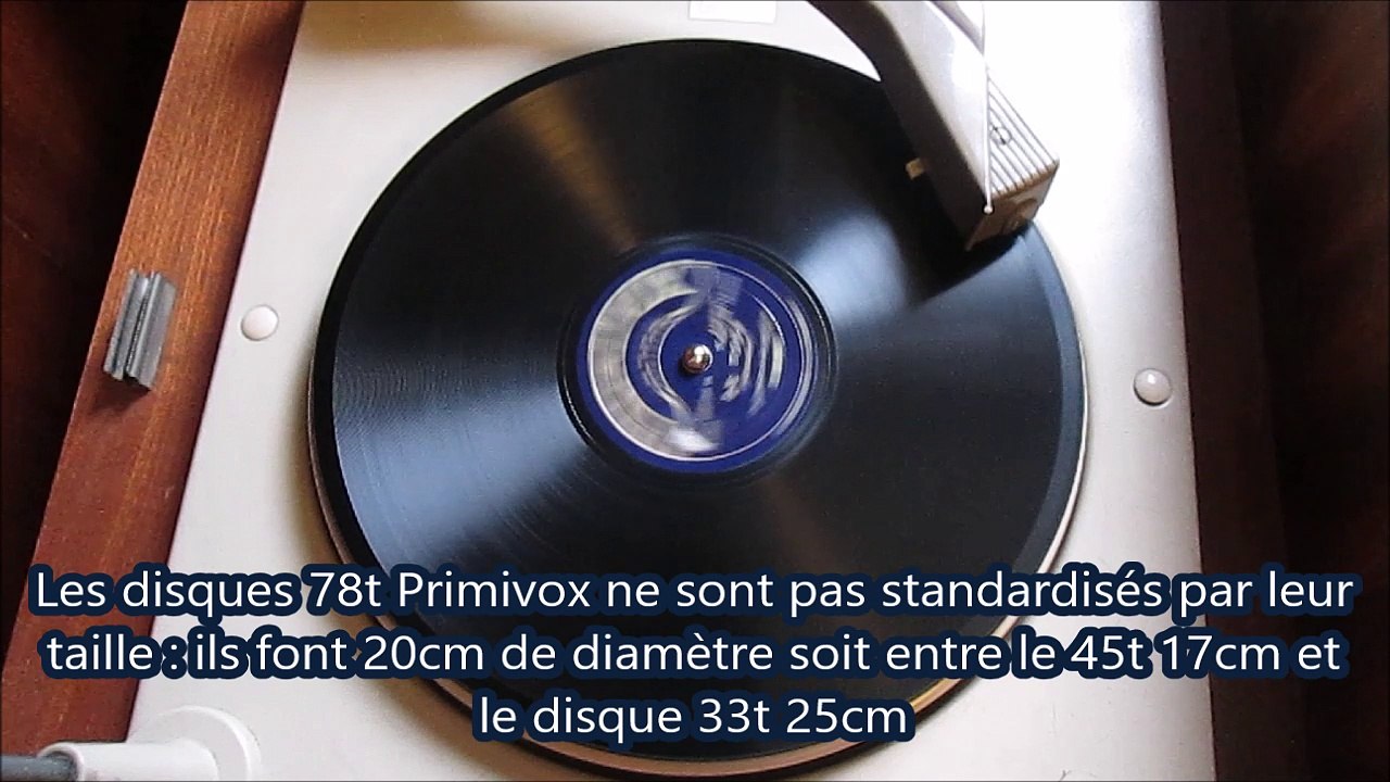 Primivox  - De vous - Orchestre accordeon (78t Je disque je veux)