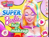 Super Barbie de Pelo y espejo de Maquillaje Barbie Super Juegos para Niños de dibujos animados para Niños Juegos para