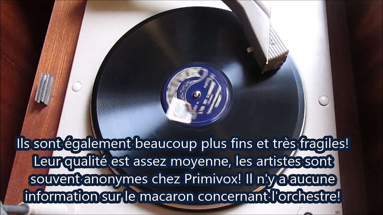 Primivox - Lehar : Or et argent (Gold und Silber) 78t sans retouches sonores Je disque je veux