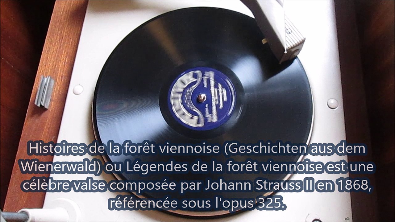 Primivox - Johann Strauss II Histoire de la foret viennoise  (Geschichten aus dem Wienerwald) Op.325  78t
