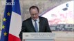 Hollande konuşurken polisin keskin nişancı tüfeği ateş aldı