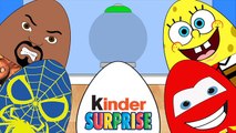 New Kids Surprise Eggs Kinder Egg Luke Cage Sponge Bob Spider-Man Giant Gumbal Machines #Animation