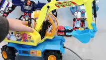 Learn Numbers Colors Toys Surprise Pororo Car Carrier Tayo the Little Bus Garage