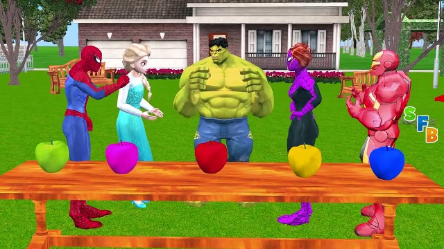 Frozen Elsa Spiderman Pink SpiderGirl Hulk SpiderBaby Baby Hulk Funny SuperHeroes Finger F