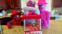 ТОП-5 самых популярных гимнастики популярные видео! Розовый Человек-паук Человек-паук против Джокера, замороженные